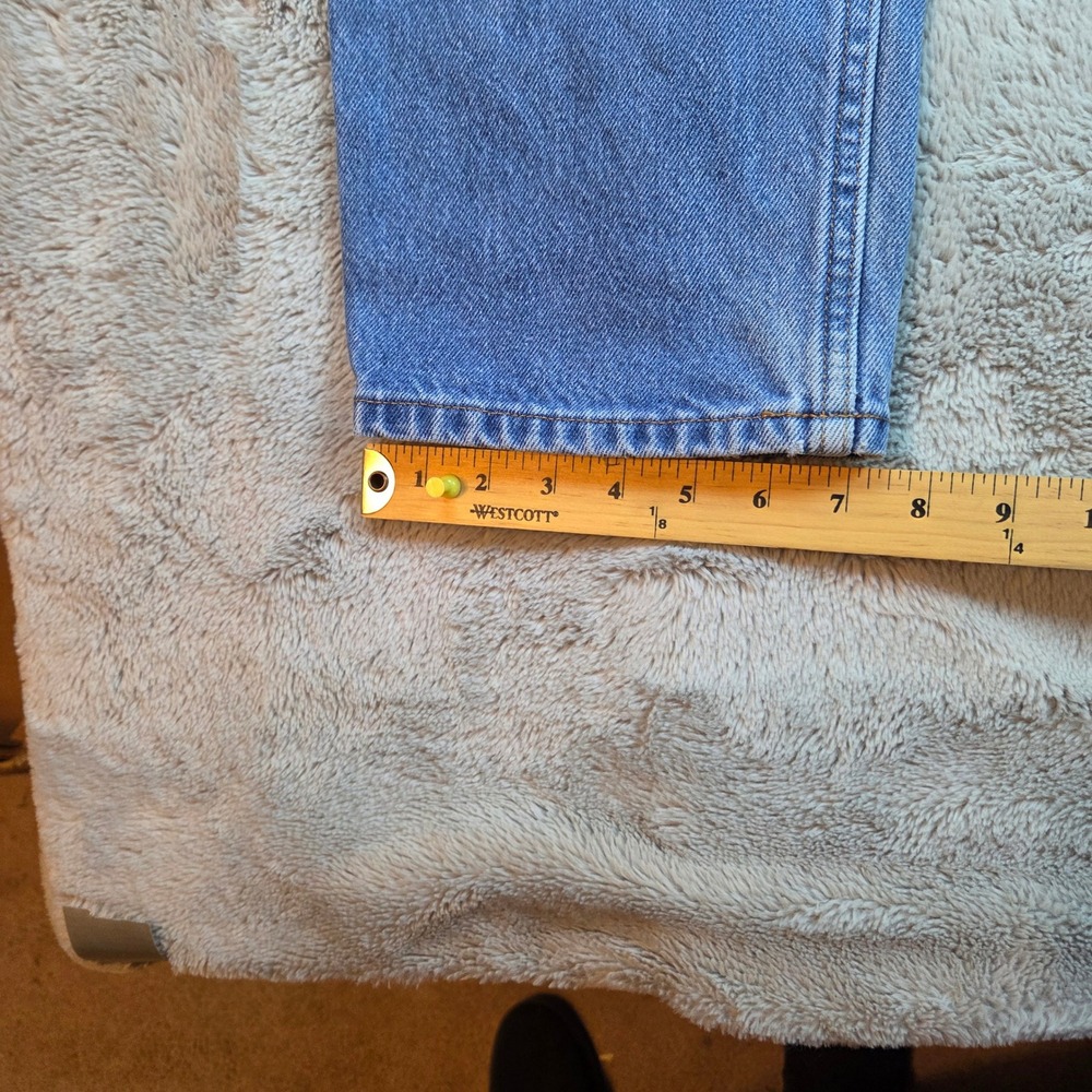 L.L. Bean‎ Original Fit Relaxed Jeans Womens 14 Reg Blue High Rise Straight Leg - Picture 6 of 9